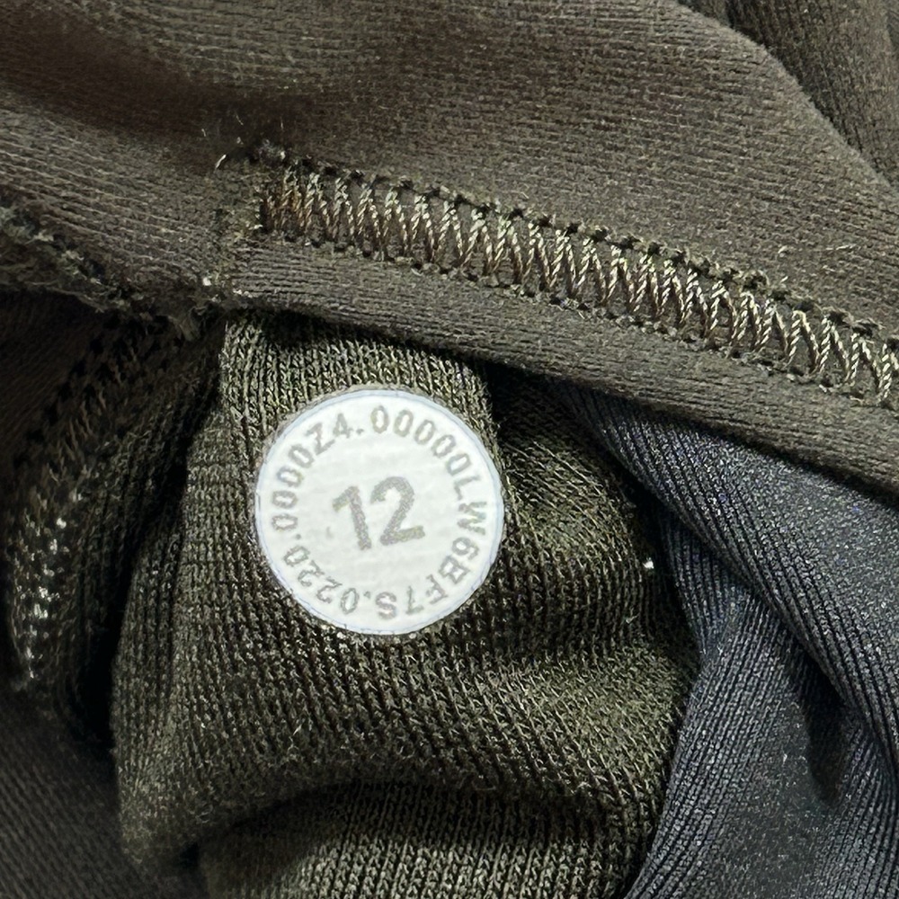 Lululemon Women's 12 Wunder Under Luxtreme High-Rise Crop Leggings- Army Green - Picture 7 of 8